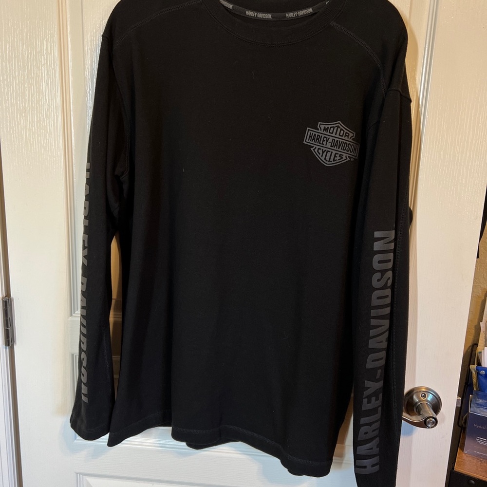 Mens Harley Davidson Dress Sweatshirt Black L